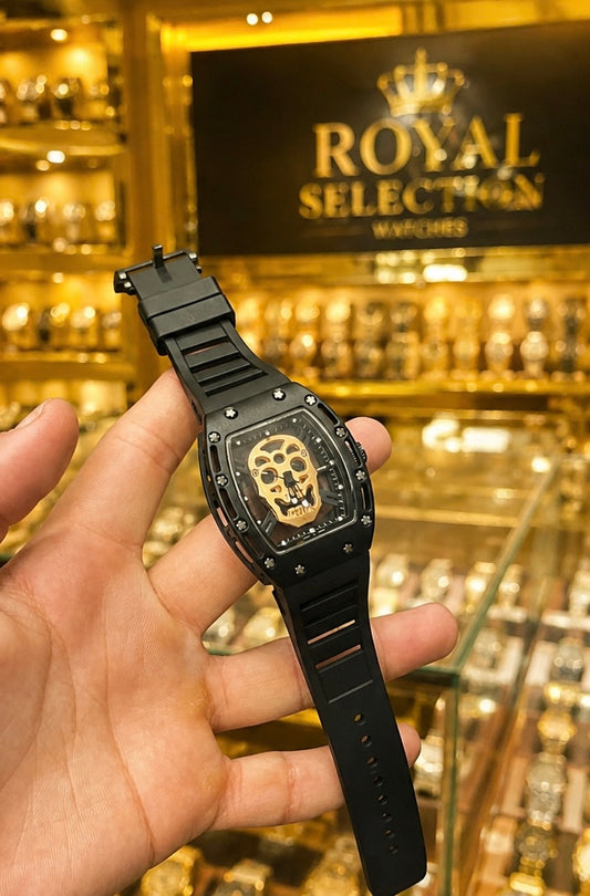Bold Skull Dial + Luxury Skeleton Design