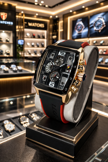 Premium Leopard Chronograph—Watch