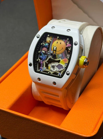 R-M Smiley Inspired Men,s Watch