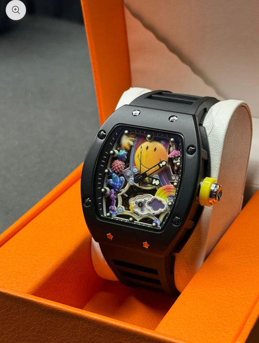 R-M Smiley Inspired Men,s Watch